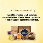 SWOSH Organic Lip Balm For Lightening & Brightening Dark Lips For Men & Women, 15 g with natural coffee extract, clove oil, lavender oil, sugar Lip Balm