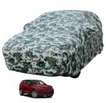 Auto Hub Car Body Cover Compatible with Land Rover Discovery Sport with Mirror Pockets, Triple Stitched, Water Resistant Car Cover, Forest