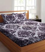 RD TREND Presents King Size Elastic Fitted Double Bedsheets with 2 Pillow Covers- Grey