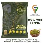 FIRST PLANT-Premium Rajasthani HENNA POWDER, ORGANIC Henna with GI Tag for Hair Colour and Hair Care (400gm)