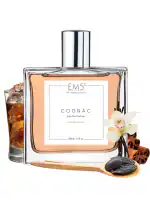 EM5 C0GNAC Unisex Perfume | Eau de Parfum Spray for Men & Women | Woody Amber Warm Spicy Accords Fragrance | Luxury Gift for Him / Her