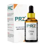 PRZ Extra Virgin Olive Cold Pressed Carrier Oil Skin Care and Hair Care, 30 ml