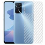 Kite Digital Oppo A16 Back Screen Protective Film Carbon Fiber Skin Transparent Screen Guard Sticker (Pack of 2)