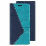 ClickCase Trendy Dual Shade Series For Nokia 4.2 Sky and Navy Blue Faux Leather Mobile Wallet Flip Cover