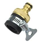 DIVINE TREE Universal Tap Connector Female Threaded Adapter for 1/2 and 3/4 Inch Garden Water Hose Pipe Fitting