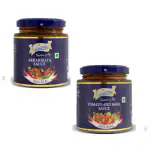 Gustora Arrabiata & Tomato Basil Sauce I Rich & Smooth I Pasta Sauce I Preservatives Free Sauces (400 g)