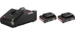 Bosch 2 x GBA 18V 2.0Ah + GAL 18V-40 Professional Cordless Battery & Charger Starter Set, Coolpack, Lithium Ion, Charge Level Indicator (Bosch Professional 18V System)