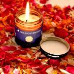THE LIGHTINGALE Big Jar Scented Wax Glass Vanilla Fragrance with Astrological Signs (Leo) Candle for Birthday, Diwali, Christmas, Office, and Home.