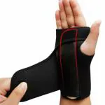 Chekido Adjustable wrist support for pain relief carpal tunnel wrist splint support brace for left hand for men and women wrist brace protector and fracture supports hand belt (LEFT)