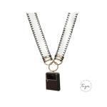 House Of Faye Clear PVC Crossbody Strap with Black Edges Multipurpose Lanyard for Cell Phone