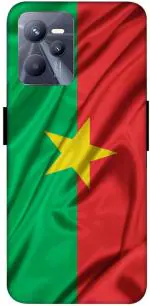 ANGELSKY Realme C35, Realme Narzo 50A Prime Red, Green Flag Wallpaper Printed Back Cover