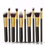 BINGEABLE...ENJOY THE DIFFERENCE Black Professional Series Kabuki Makeup Brush Set Black (Set Of 10)