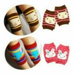 Safe-o-kid Cute Design, Crawling Baby, Stretchable Elastic Cotton Soft Breathable Comfortable, Toddler, Infant Anti-Slip Elbow And Knee Pads/Guards- (Assorted Design) Pack of 3