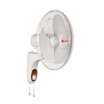 Khaitan Magma 400MM Double String Wall Mount Fan Hi Speed Adjustable Oscillating & Tiltable Wall Fan for Kitchen & Home 3-Speed Control High AirDelivery 2Yr Warranty White