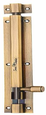 Smart Shophar Brass Hex Tower Bolt 8 Inches Antique Pack of 1