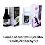 Ashwaveda Healthcare Zenitex Combo of Tablets &Oil & Syrup for Strength,Stamina and Power in Men and Women