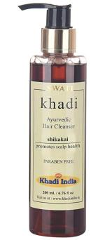 SWATI KHADI Herbal Hair Cleanser Shampoo For Hair Nourishing Conditioning Shikakai Repairs Damage Fights Hairfall Hair Growth, 200 Ml (Pack Of 2)