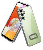 ISAAK Logo Cut Back Cover for Samsung Galaxy A14 5G (SILVER)