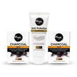 Naya Care & Cure Anti-Pollution Face Wash With Charcoal Soap (Combo Of 3)