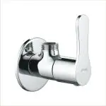 JINDAL Angle Cock Faucet with Wall Flange/ Brass Faucet/Angle Tap for Bathroom and Kitchen/ Tonti/ Angle Valve/Water Tap Angle Valve/Tonti/Faucet/Pack of 1/Niger 1543(Silver)