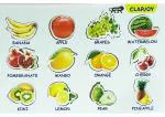 Clapjoy Puzzle Tray Game Educational Board - Fruits - 3 Years And Up