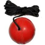 TIMA Red Hanging Ball for Cricket Practice with Reaction String