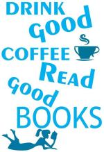 Lanstick Vinyl Multicolor Coffee With Books Quotes Self Adhesive Wall Sticker 24 inch