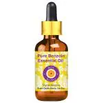 Deve Herbes Pure Benzoin Essential Oil (Styrax benzoin) Natural Therapeutic Grade Steam Distilled with Glass Dropper 15ml