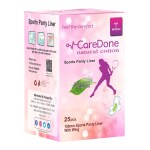 Caredone Organic Cotton Ultra Thin 25 Sports Panty liners for Periods Menstrual Feminine Pads Super Absorbency Leak Protection Daily Feminine Panty Liners, Extra Long, Unscented. (pack of 1)