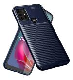Golden Sands for Motorola G10 Power Back Cover Drop Tested Shock Proof Slim Armor Aramid Carbon Fibre Rugged TPU Case for Moto G30, Breeze Blue