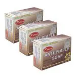 Queue Renew Anti Pimple Soap Treatment for Blackspots acne and Wrinkles pack of 3