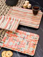 GOODHOMES Melamine Serving Tray Set ( Set of 3 Trays) MT131
