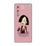 GADGETSWRAP Printed Vinyl Skin Sticker for Vivo V27 & V27 Pro (5G) - Leave me Alone