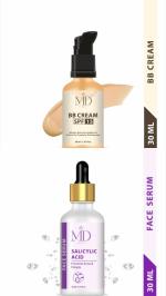 MD COSMETIC COMBO OF SALICYLIC ACID FACE SERUM AND BB CREAM SPF 15 FOR MEN & WOMEN (PACK OF 2)