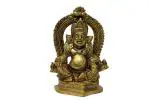 Kalarambh Ram Brass Kaman Mahalaxmi Laxmi Maa Idol Art Murti Home Office Temple Mandir Pooja Puja Room Brings Prosperity, Yellow, 1.7 x 1 x 2.5 Inch (L x W x H)