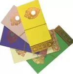 SEJASCOLLECTIONS 40 Pcs Wedding Gift Envelope with 1 Rupee Coin, Money Cover Shagun Envelopes (Pack of 40 Multicolor)