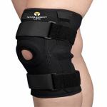 STALWART LIFE Black Hinges Knee Brace Non slip Neoprene Knee Support and Compression (pack of 1)