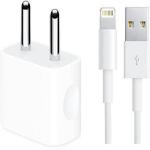 TAKAGI 5W/1A Mobile Wall Charger Compatible with 5W USB-Lightning Single Port Charger Adapter For Apple IPhone Charger with Detachable Cable (14/13/12/11/11Pro/11Promax/5/5s/6/6s/6plus/7/7plus/8/8plus/SE/XR/XS/X/xs/XS MAX, Cable Included)