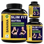 Zemaica Healthcare Slim Fit Sutra, Loss Body Weight, Whey Supplement, Flavor Banana, Pack of 3 Whey Protein