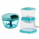 Kitchen Combo of Onion & Vegetable Quick Chopper and Chilli Cutter Plastic (2pcs, Multicolor)