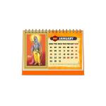 ESCAPER Hindu Gods & Goddess Religious Desk Calendar 2024, 12 Monthly Pages with Thick Paper Twin-Wire Binding Table Calendar 2024 (A5 Size, 8.5