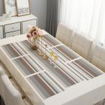 HOKIPO PVC Dining Table Mats with Runner for Table 6 Seater (AR2784)