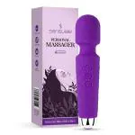 Sensuelle Cordless Full Body Personal Vibrator Massager | Handheld Back Massage Machine with Medical Grade Silicone, Fast Charging, 8 Speeds, 20 Modes(Multicolor)