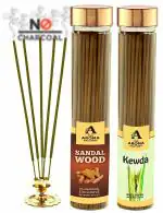 The Aroma Factory Brand Pure Agarbathies Dual Pack Sandal Woods & Kewda Natural Incense Sticks (Pack of 2 x 100)
