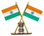SoilMade Flag Ashoka Stabh Multicolor Flag Size Approx 8 CM