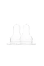 Naughty Kidz Anti Colic Ultra Soft Easy Flow Nipple Pack of 2