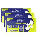 FLEWSTAR Sanitary pad-Menstrual pad-Period pad-Feminine pad-Women’s pad-Ultra-thin sanitary pad Heavy flow pad Maxi pad Overnight sanitary pad Sanitary Pad Pack Of 3 (120 Pcs)