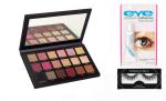 BUYTYA Natural False Eyelashes with Adhesive Glue and Rose Gold Edition Eyeshadow Palette (Set of 3)