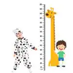 WENS Vinyl Funny Kids Height Measurement Removable Wall Sticker 150 x 61 cm (WHC1064)