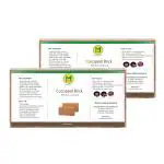 MyOwnGarden 650G Cocopeat Brick for Terrace, Kitchen & Home Gardening - Pack of 2
